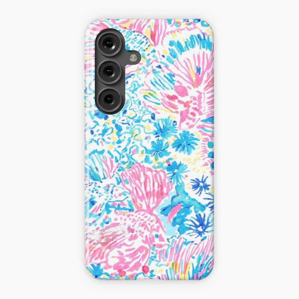 Pink and Blue Fish Design iPhone Case