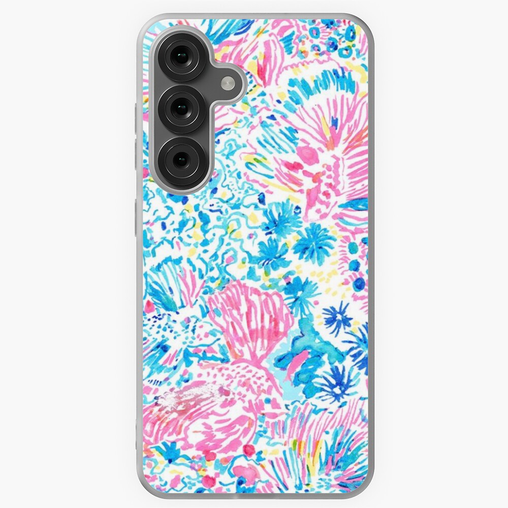 Pink and Blue Fish Design iPhone Case