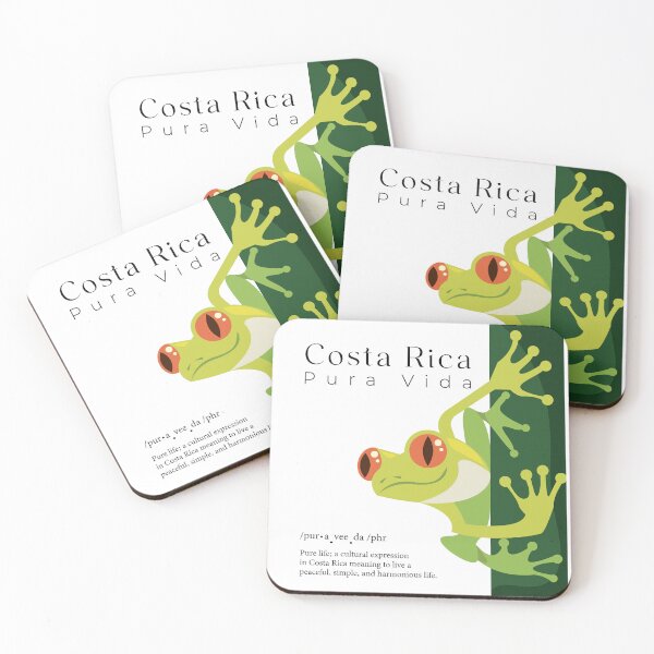 Item preview, Costa Rica Pura Vida Frog designed and sold by J.P Graphic Studio.