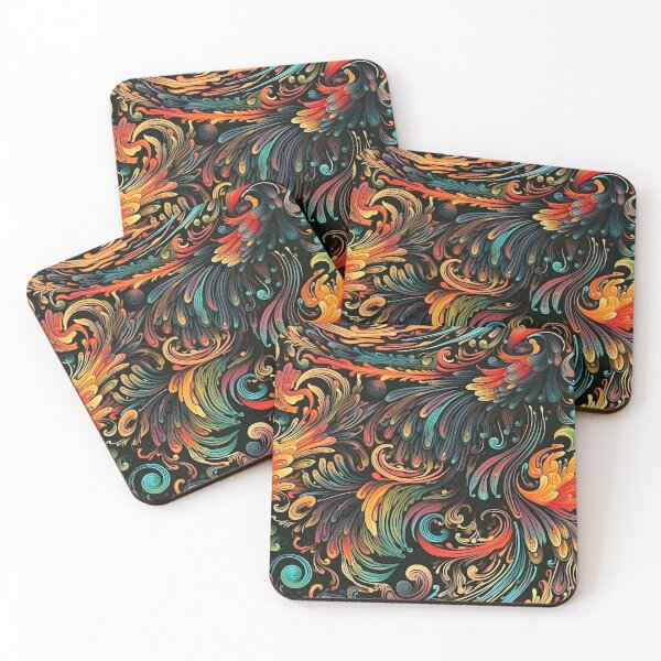 Item preview, A Chinese phoenix with colorful plumage and flaming designed and sold by sample325.
