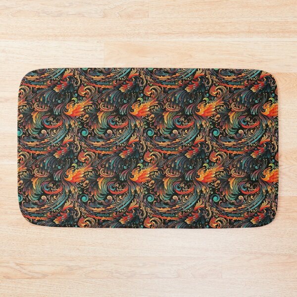 Item preview, A Chinese phoenix with colorful plumage and flaming designed and sold by sample325.