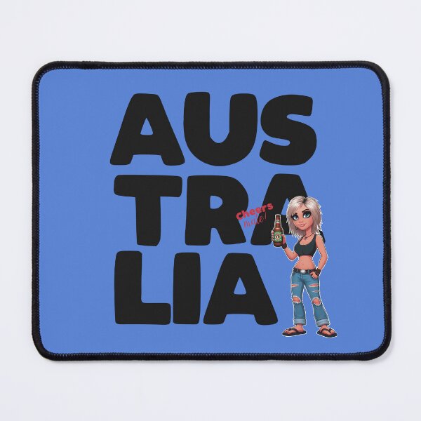 Item preview, Aussie Girl character TSHIRT design designed and sold by FunkiFish.