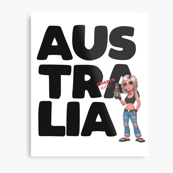 Item preview, Aussie Girl character TSHIRT design designed and sold by FunkiFish.