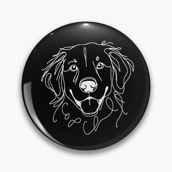 Item preview, Retriever Dibujo De Una Línea Blanco designed and sold by FanCollection.