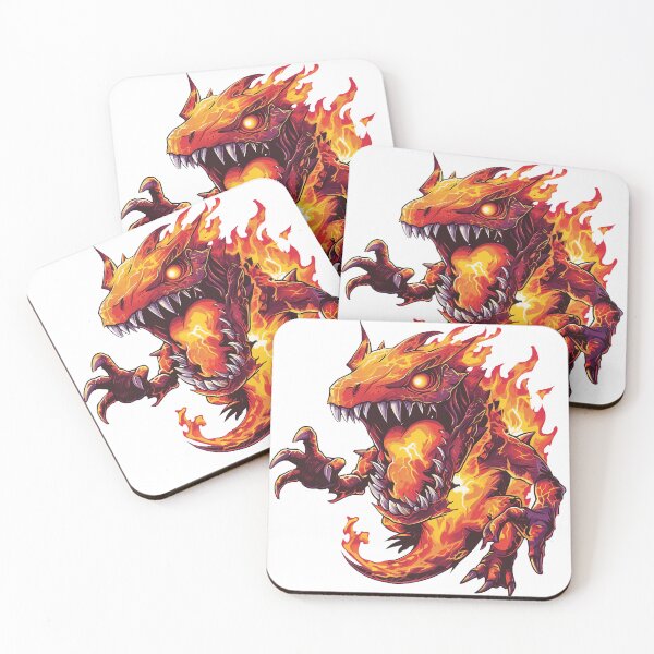 Item preview, Angry Fire Monster designed and sold by DoodleDreamShop.