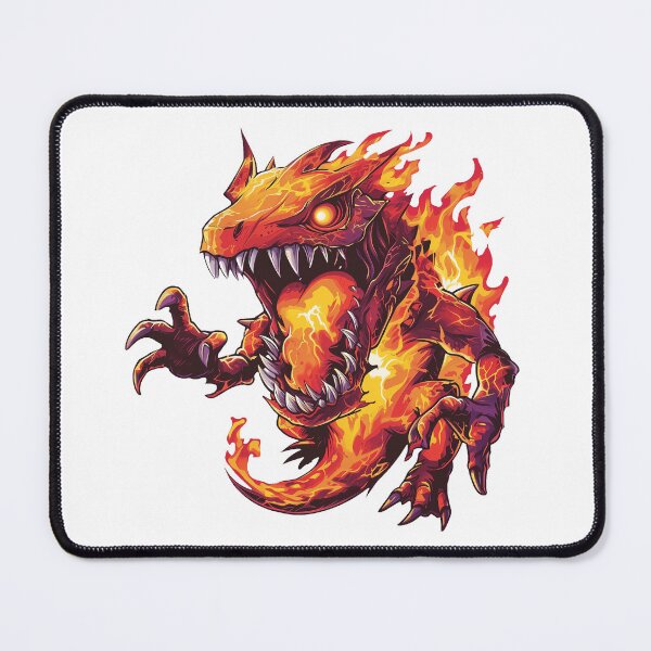 Item preview, Angry Fire Monster designed and sold by DoodleDreamShop.