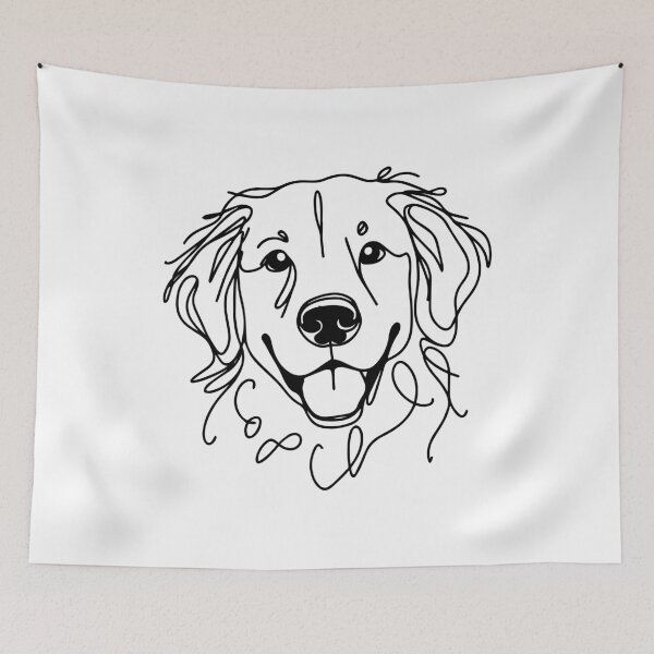 Item preview, Retriever One-Line Drawing designed and sold by FanCollection.
