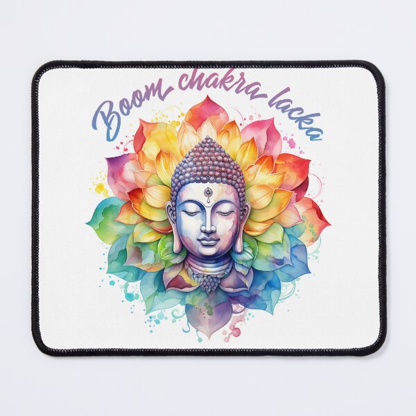 Item preview, Boom Chakra Lacka Rainbow Buddha Yoga Design designed and sold by SweetlanArt.