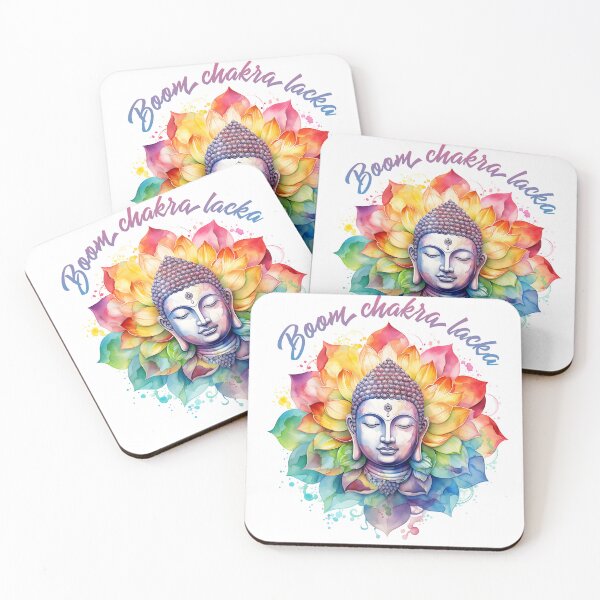 Item preview, Boom Chakra Lacka Rainbow Buddha Yoga Design  designed and sold by SweetlanArt.