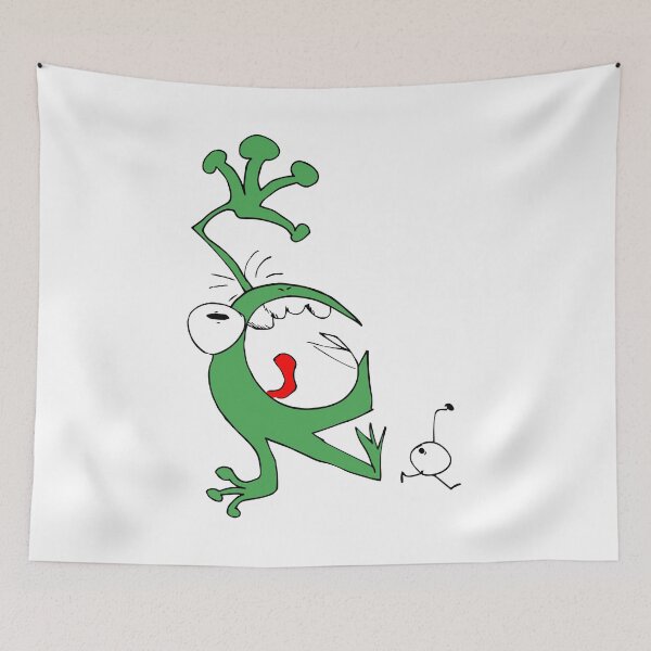Item preview, Alien being chased by Monster designed and sold by littletinyspark.