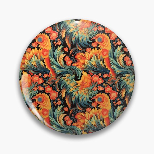 Aperçu de l'œuvre Un phénix chinois au plumage coloré et flamboyant créée et vendue par sample325.