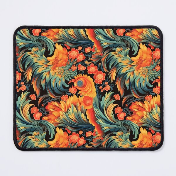 Item preview, A Chinese phoenix with colorful plumage and flaming designed and sold by sample325.