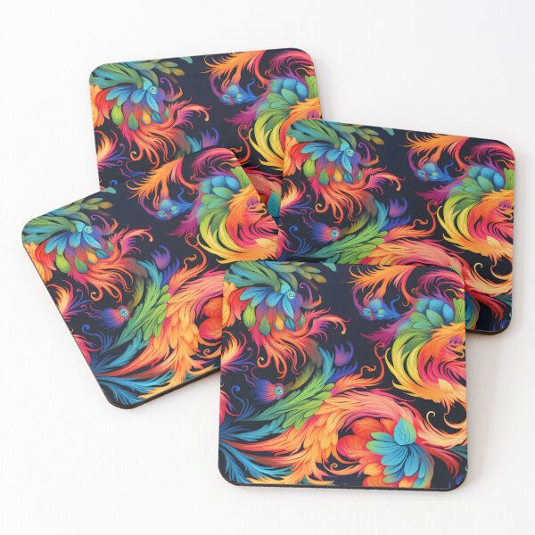 Item preview, A Chinese phoenix with colorful plumage and flaming designed and sold by sample325.