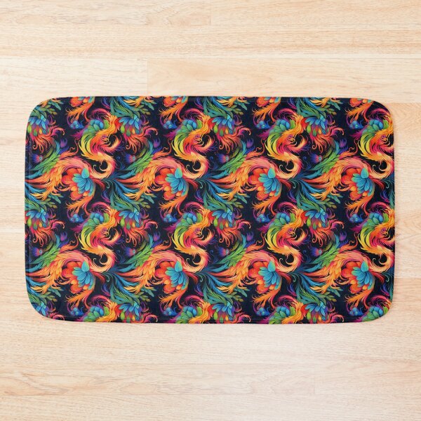 Item preview, A Chinese phoenix with colorful plumage and flaming designed and sold by sample325.