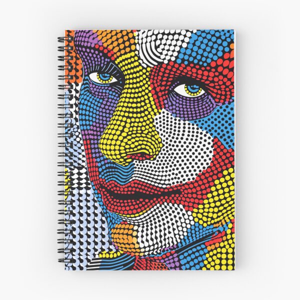 Item preview, Pop Art Mosaic - Vibrant Pointillism Face Illustration designed and sold by Nicholas Panek.