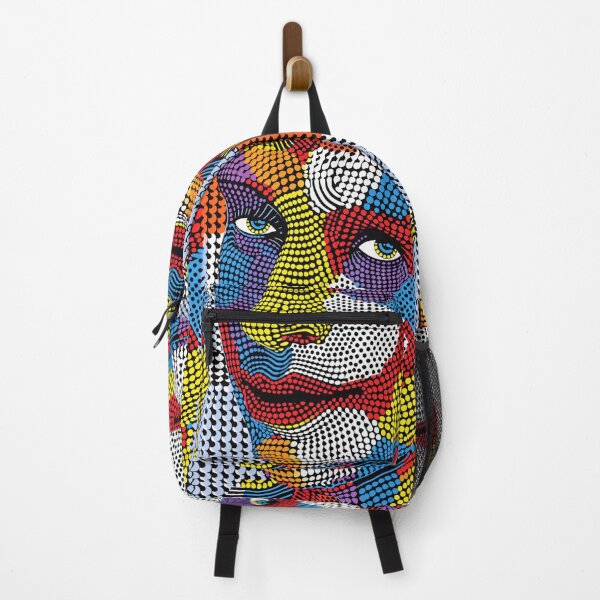 Item preview, Pop Art Mosaic - Vibrant Pointillism Face Illustration designed and sold by Nicholas Panek.