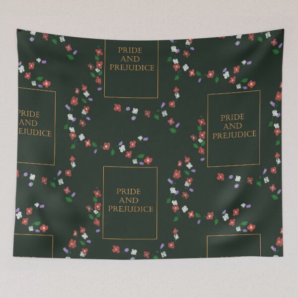 Item preview, Pride and Prejudice Floral Cover designed and sold by EmilysCozyCards.