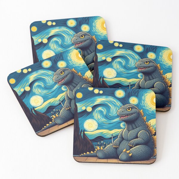 Item preview, Starry Night Kaiju Night: Godzilla's Cosmic Roar designed and sold by GonzoDX.