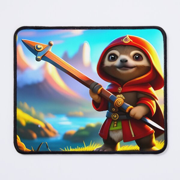 Item preview, Chibby Sloth Warrior designed and sold by BGM by AI.