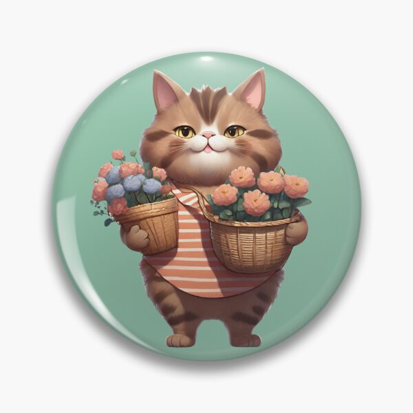 Item preview, Gatito Florista Gordito designed and sold by Keffy.