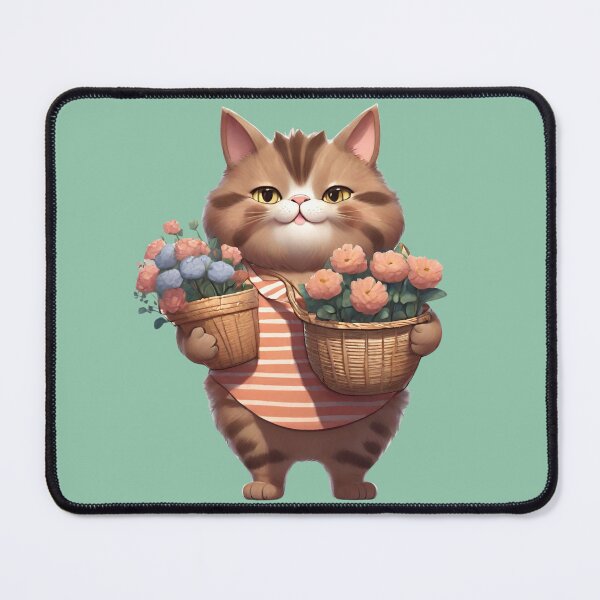 Item preview, Gatito Florista Gordito designed and sold by Keffy.