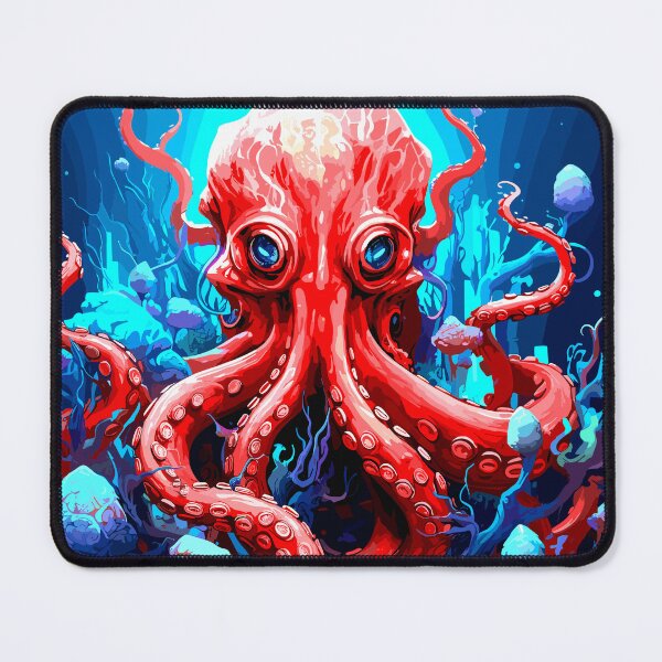 Item preview, Vibrant Red Octopus design  designed and sold by Artbyminga.