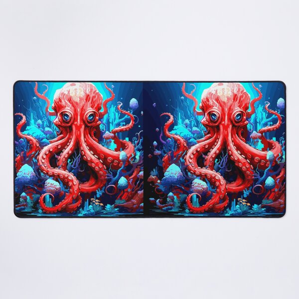 Item preview, Vibrant Red Octopus design  designed and sold by Artbyminga.