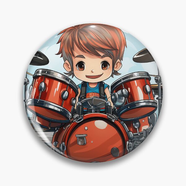 Item preview, Cute Young Boy Drummer Drums  designed and sold by Mohammed Sohail Khan.