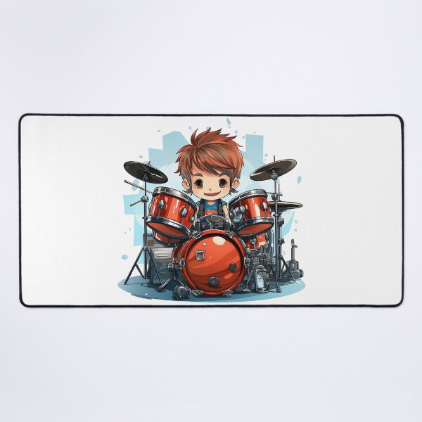 Item preview, Cute Young Boy Drummer Drums designed and sold by Mohammed Sohail Khan.