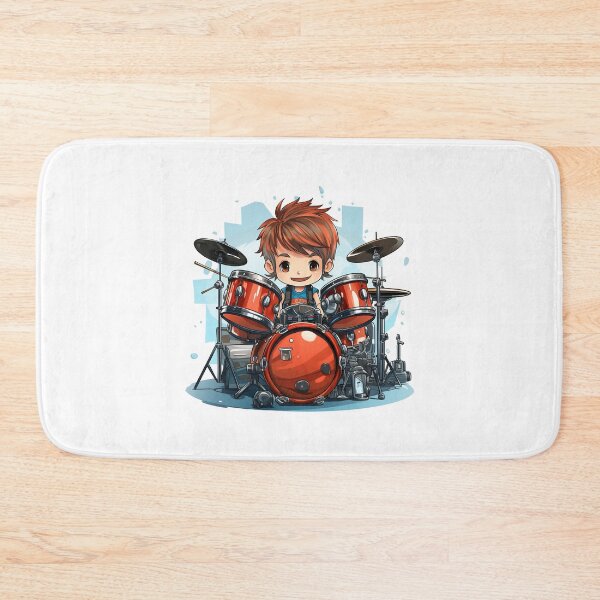 Item preview, Cute Young Boy Drummer Drums  designed and sold by Mohammed Sohail Khan.