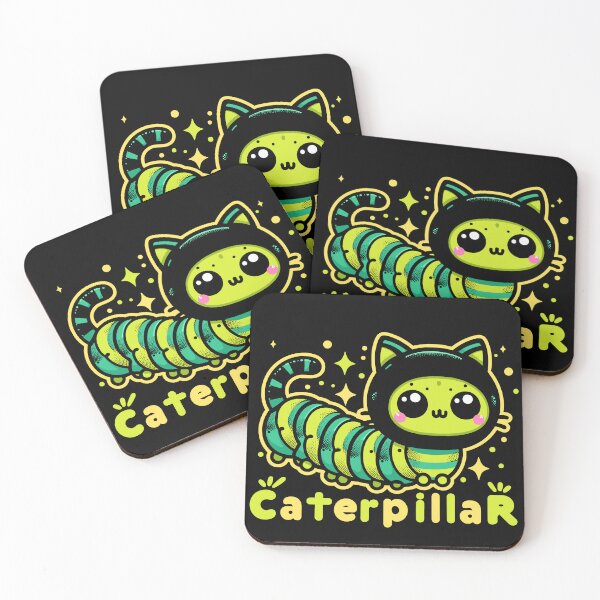Item preview, Cute Colorful Cat Caterpillar Hybrid Pun designed and sold by SubtleSplit.