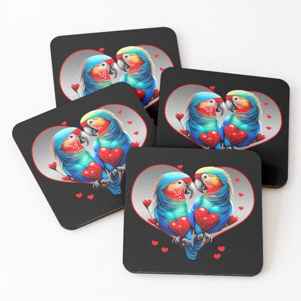 Item preview, Parrots in love heart designed and sold by Astralia.