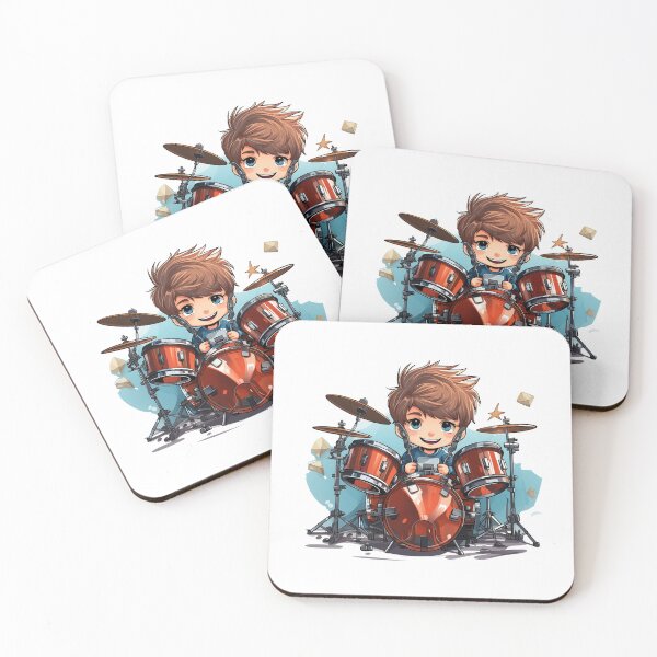 Item preview, Cute Young Boy Drummer Drums designed and sold by Mohammed Sohail Khan.