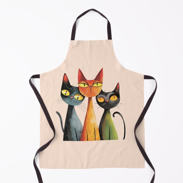 Item preview, Three Whimsical Cats designed and sold by Myra365Art.
