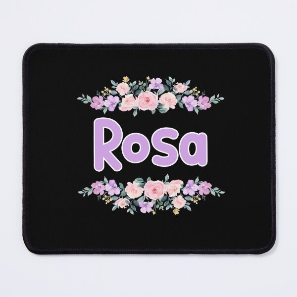 Item preview, Purple Flower Rosa Name Label (Black) designed and sold by NormadWorld.