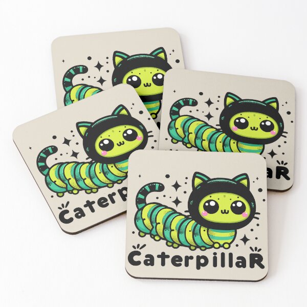 Item preview, Cute Cat Caterpillar Hybrid Pun designed and sold by SubtleSplit.