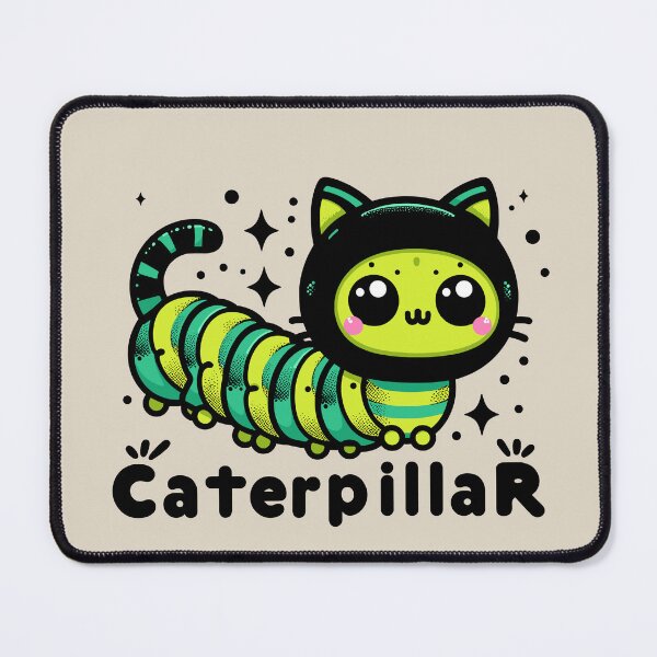 Item preview, Cute Cat Caterpillar Hybrid Pun designed and sold by SubtleSplit.