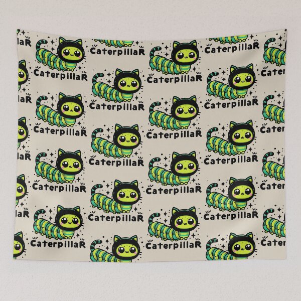 Item preview, Cute Cat Caterpillar Hybrid Pun designed and sold by SubtleSplit.