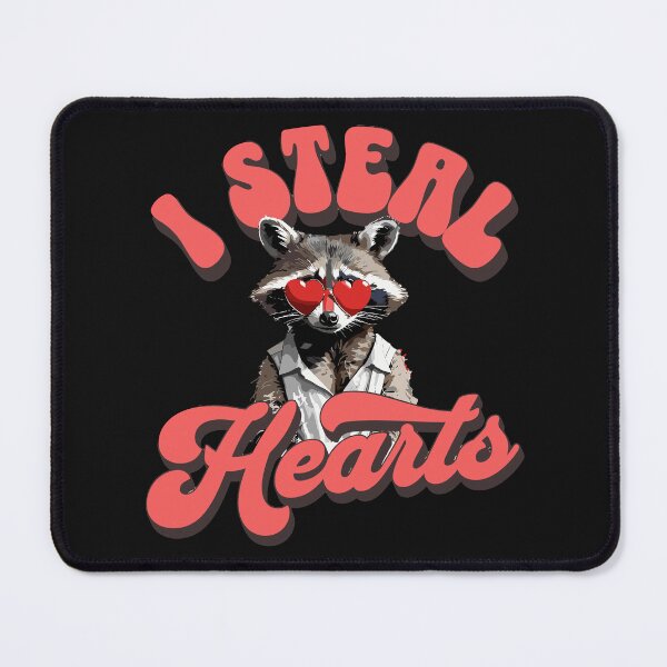 Item preview, I Steal Hearts Raccoon designed and sold by MindFrank.
