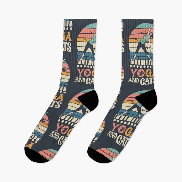 Item preview, yoga and cats v67 designed and sold by FenwickDesign99.