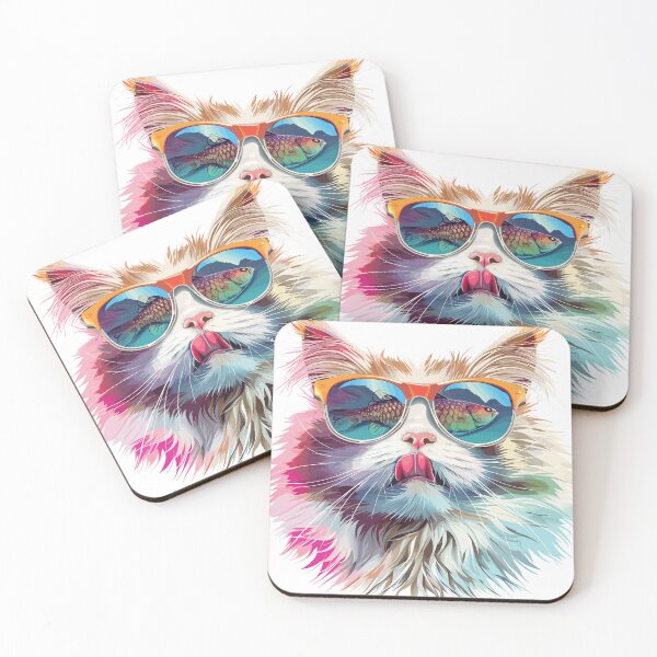 Item preview, Cat with a Vision of the Deep Blue designed and sold by Mark  Brown.
