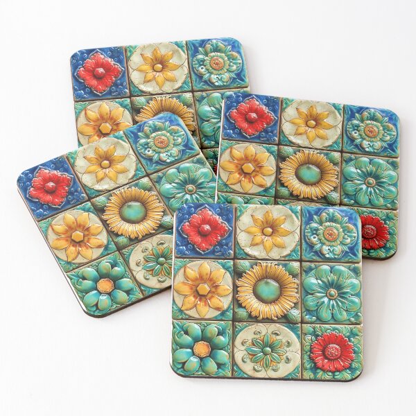 Item preview, Floral Mosaic of the Sun designed and sold by stevepmp.