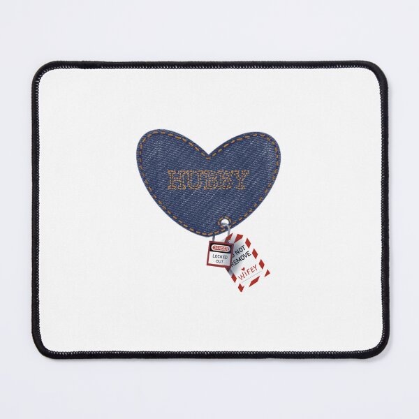 Item preview, Romantic Electrical Lockout Tagout Love Heart Hubby and Wifey designed and sold by TheTradesStore.