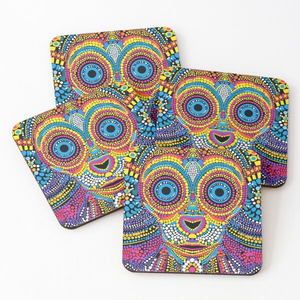 Item preview, Prismatic Primate - Vibrant Monkey Kaleidoscope Art Print designed and sold by Nicholas Panek.