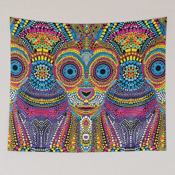 Item preview, Prismatic Primate - Vibrant Monkey Kaleidoscope Art Print designed and sold by Nicholas Panek.