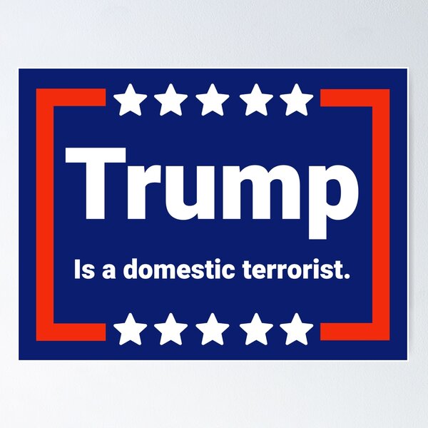 Item preview, Trump is a domestic terrorist  designed and sold by Rachel the Artist .