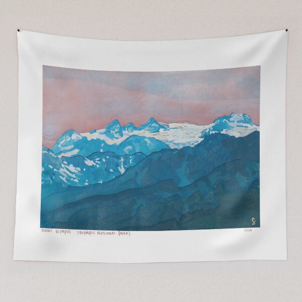 Item preview, Mount Olympus (Olympic Mountain Range) designed and sold by sydneybrookeart.