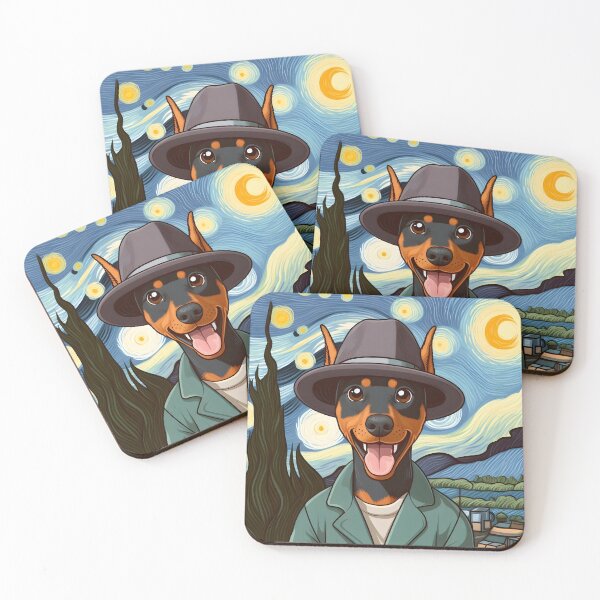 Item preview, Van Gogh Chibi Dobermann Self Portrait designed and sold by City0fDreams.