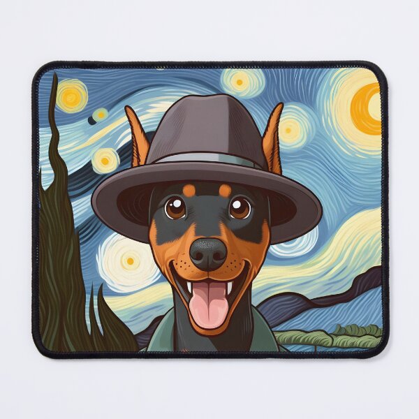 Item preview, Van Gogh Chibi Dobermann Self Portrait designed and sold by City0fDreams.