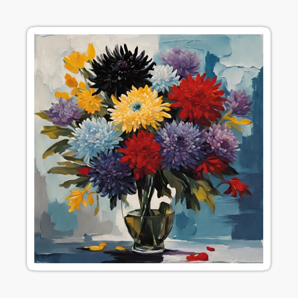 Item preview, Chrysanthemum Bouquet, Chrysanthemum art, Gift ideas for her, Mom gift, Girlfriend gift, Botanical art, Floral gift for her, gifts for women, Floral home decor, Botanical illustrations designed and sold by LitzoyGlobeArt.